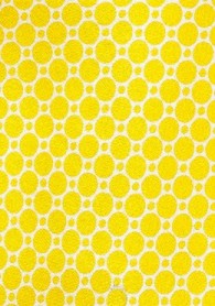 Krawatte Waffel-Dekor Retro gelb