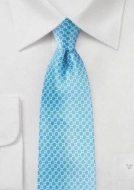 Krawatte Netz-Pattern Retro taubenblau