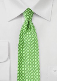 Krawatte Netz-Muster Retro giftgrün
