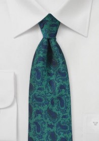 Krawatte aqua blau Tropfenmotive