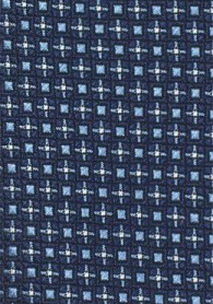 Krawatte Kästchen-Struktur navyblau eisblau