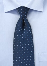 Krawatte Tupfen nachtblau