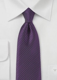 Nadelstreifen-Krawatte lila