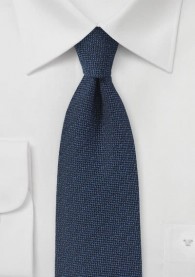 Krawatte Tweed-Optik ultramarinblau