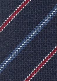 Krawatte streifengemustert marineblau