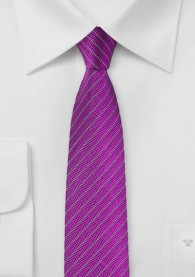 Krawatte Kreidestreifen-Stil pinkfarben