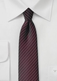 Krawatte  Pinstripe  braunrot