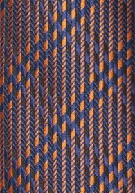 Krawatte Streifendesign orange nachtblau