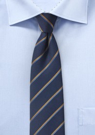 Krawatte Business-Linien dunkelblau himmelblau...
