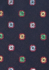 Blümchenmuster-Krawatte  für Kinder nachtblau