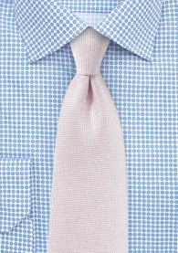 Krawatte  zart texturiert blush-rosa