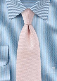 Krawatte  filigran texturiert rosé