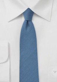Krawatte faux-uni rauchblau