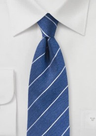 Krawatte Linien blau