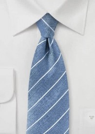 Krawatte Streifen graublau