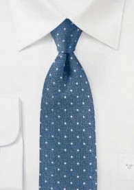 Tupfen-Krawatte dunkelblau