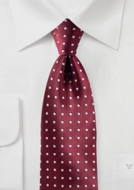 Krawatte Punkt-Muster bordeaux