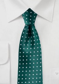Krawatte Punkt-Dekor tannengrün