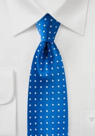 Krawatte Punkt-Dessin royalblau