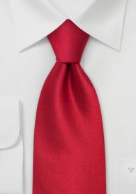 Unifarbene Krawatte feuriges Rot
