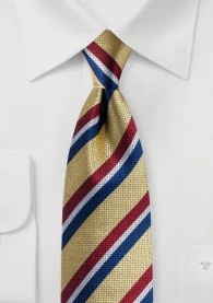 Krawatte Streifendesign gelb